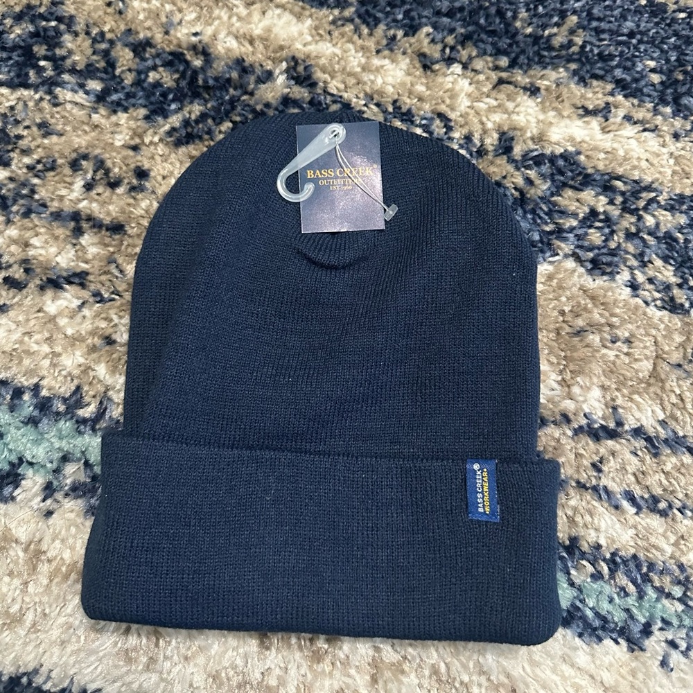 Bass Creek Dark Blue Beanie  Hat